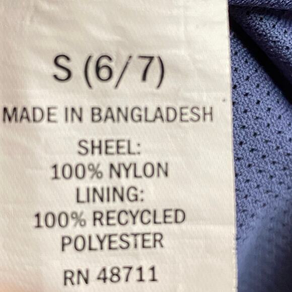 Lake Trail Pullover Outdoor Hoodie Kids S 6/7 Color Block Nylon Water Resistant - Picture 13 of 14